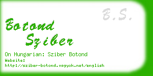 botond sziber business card